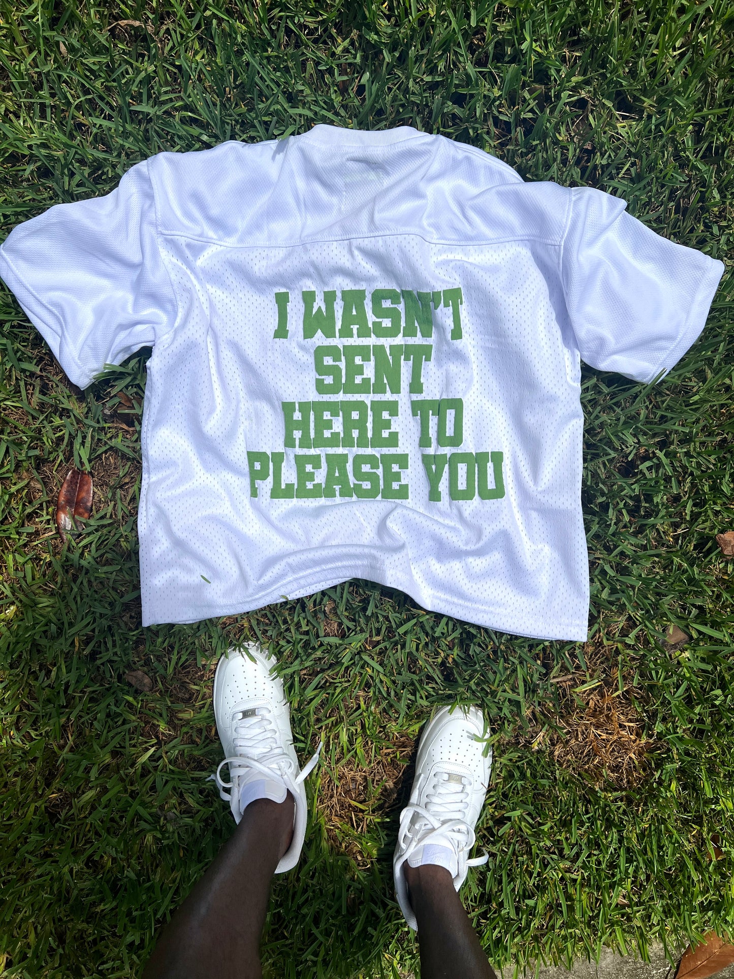 White/Green Not Your Role Model Jersey